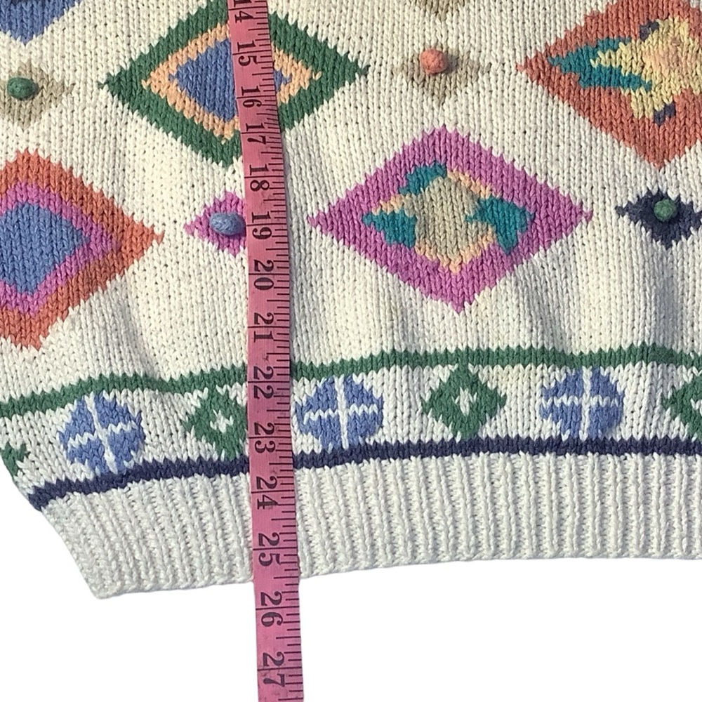 🛍️3/$25 BUNDLE Vintage Embroidered Knit Hunters Run Sweater Women’s Medium - Picture 6 of 15